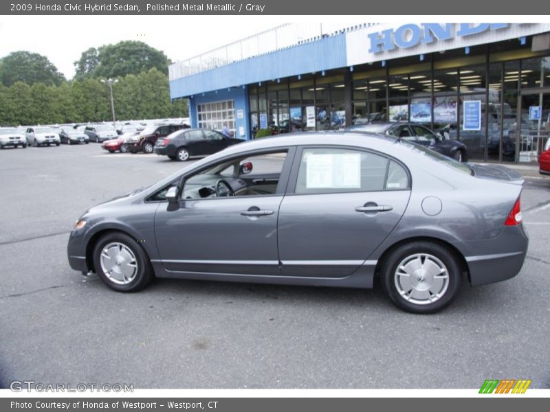 Polished Metal Metallic / Gray 2009 Honda Civic Hybrid Sedan