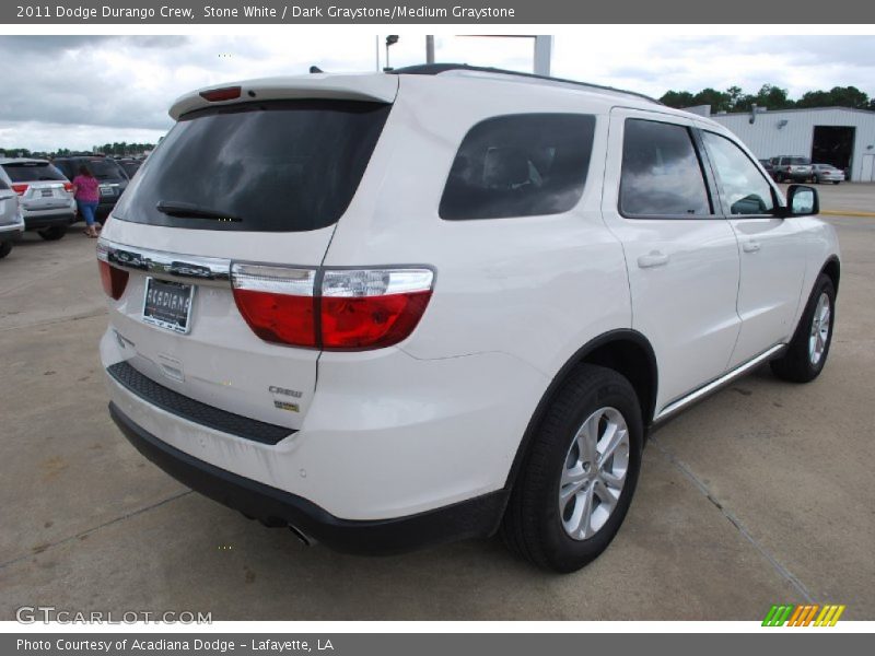 Stone White / Dark Graystone/Medium Graystone 2011 Dodge Durango Crew