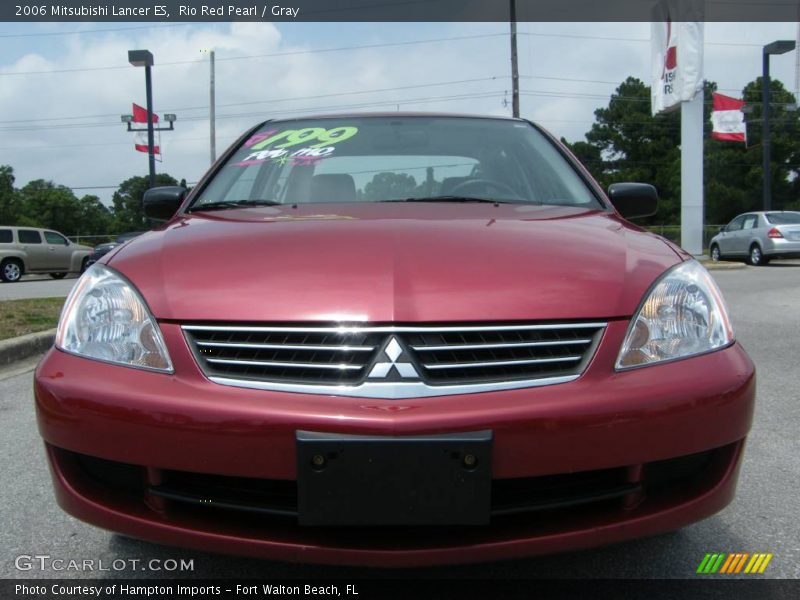 Rio Red Pearl / Gray 2006 Mitsubishi Lancer ES