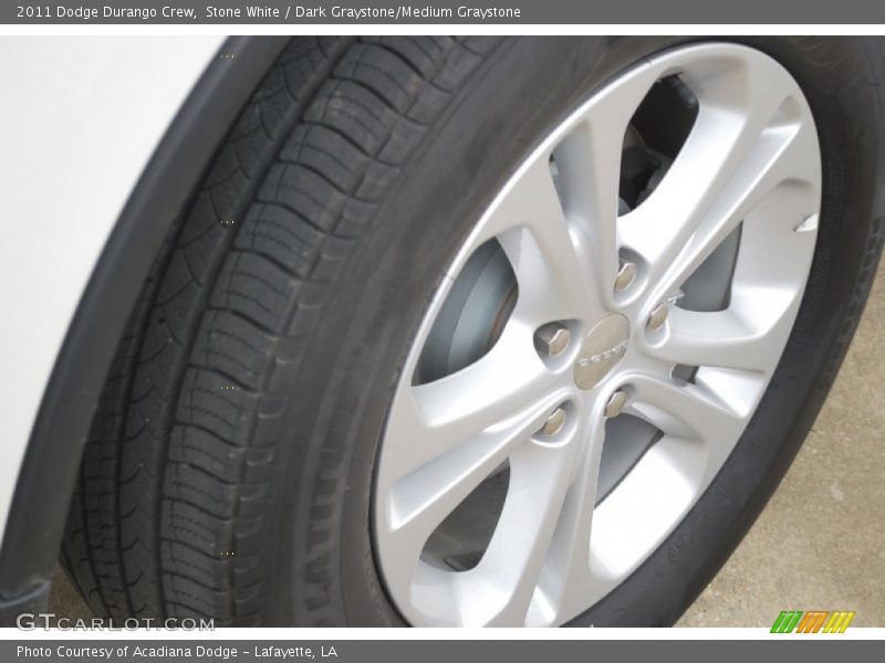 Stone White / Dark Graystone/Medium Graystone 2011 Dodge Durango Crew