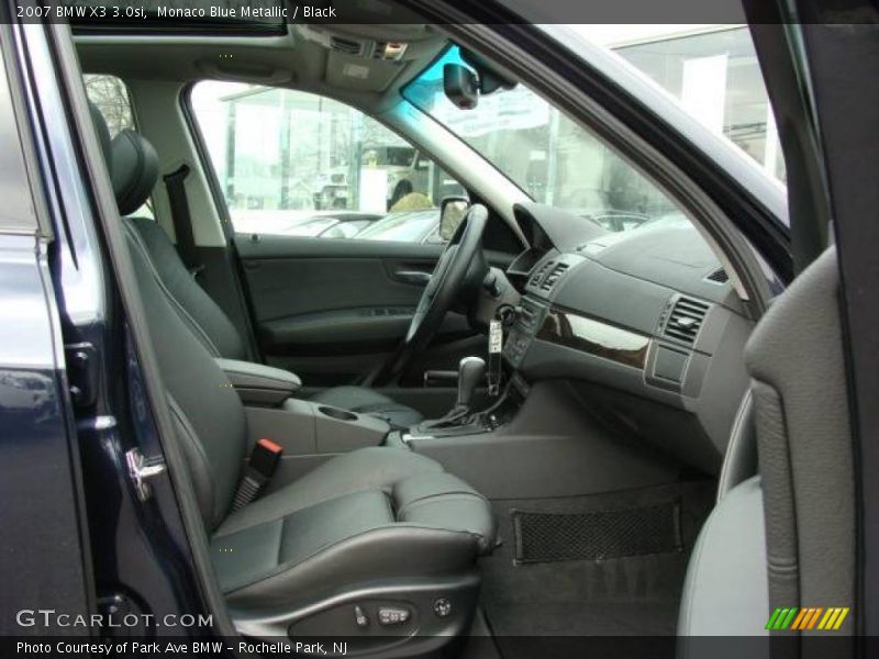 Monaco Blue Metallic / Black 2007 BMW X3 3.0si