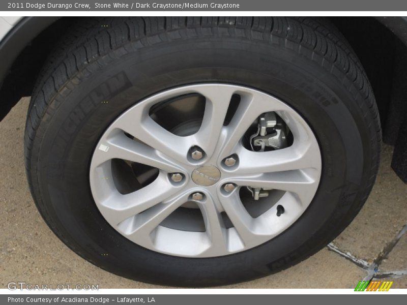Stone White / Dark Graystone/Medium Graystone 2011 Dodge Durango Crew