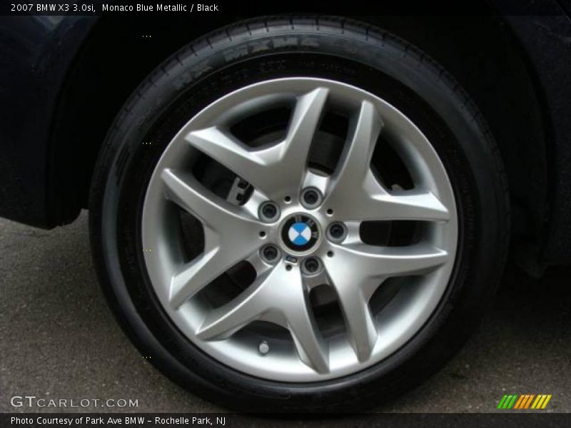 Monaco Blue Metallic / Black 2007 BMW X3 3.0si