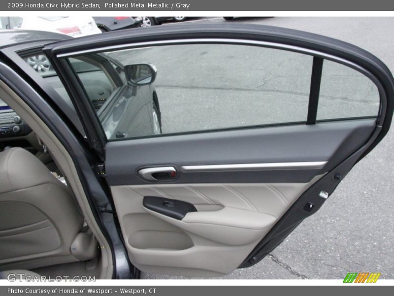 Polished Metal Metallic / Gray 2009 Honda Civic Hybrid Sedan