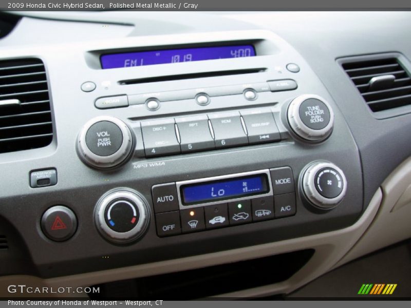 Polished Metal Metallic / Gray 2009 Honda Civic Hybrid Sedan