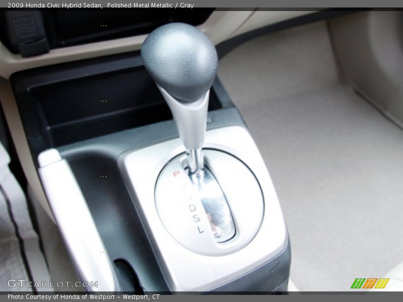 Polished Metal Metallic / Gray 2009 Honda Civic Hybrid Sedan
