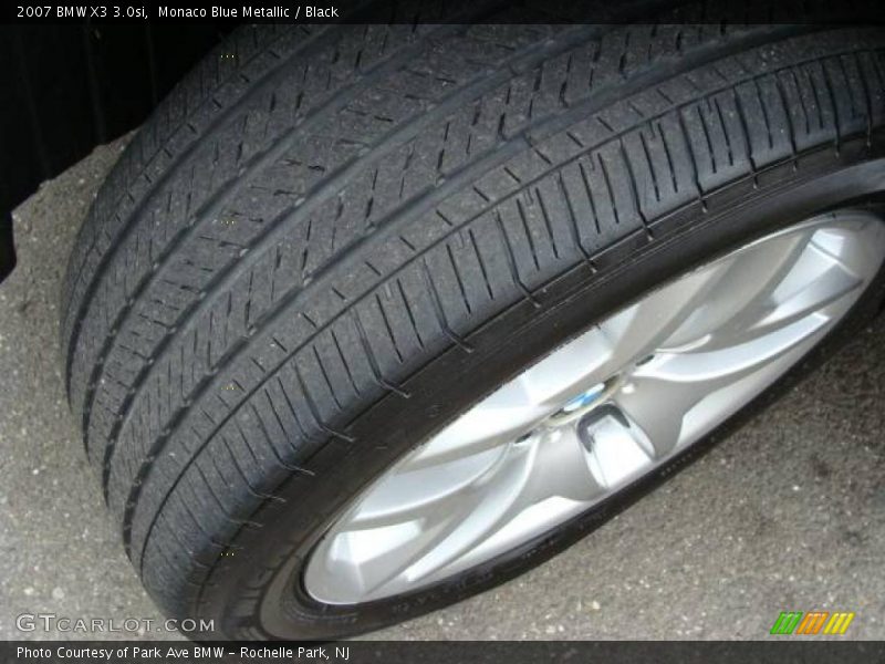 Monaco Blue Metallic / Black 2007 BMW X3 3.0si