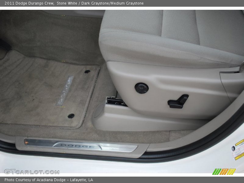Stone White / Dark Graystone/Medium Graystone 2011 Dodge Durango Crew