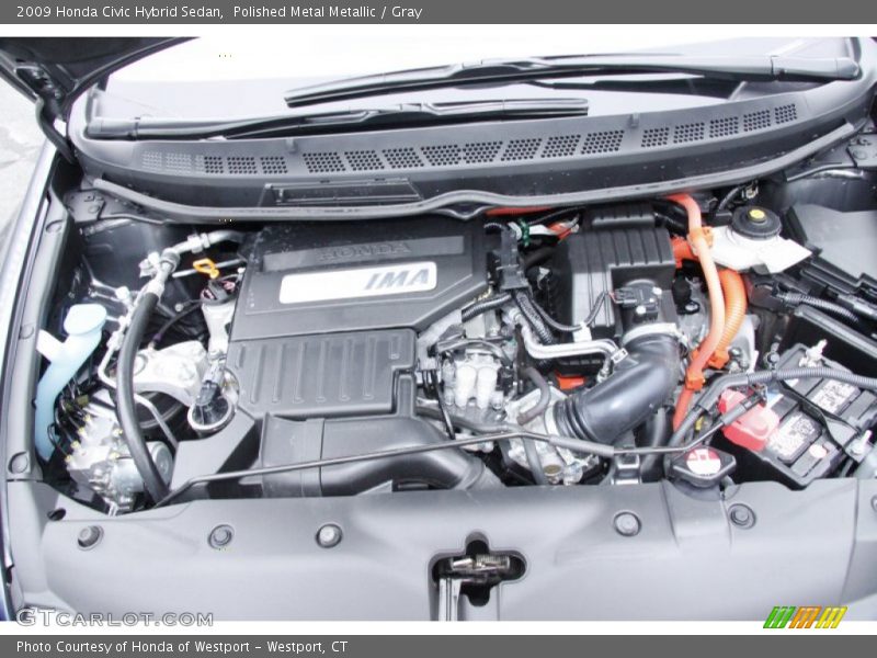 Polished Metal Metallic / Gray 2009 Honda Civic Hybrid Sedan