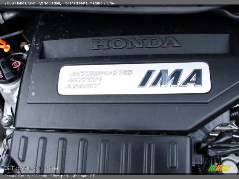 Polished Metal Metallic / Gray 2009 Honda Civic Hybrid Sedan
