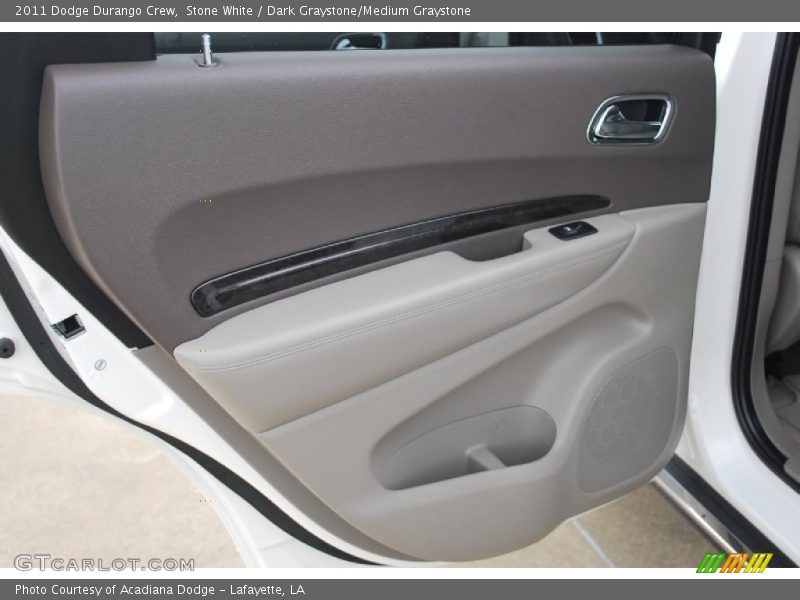 Stone White / Dark Graystone/Medium Graystone 2011 Dodge Durango Crew
