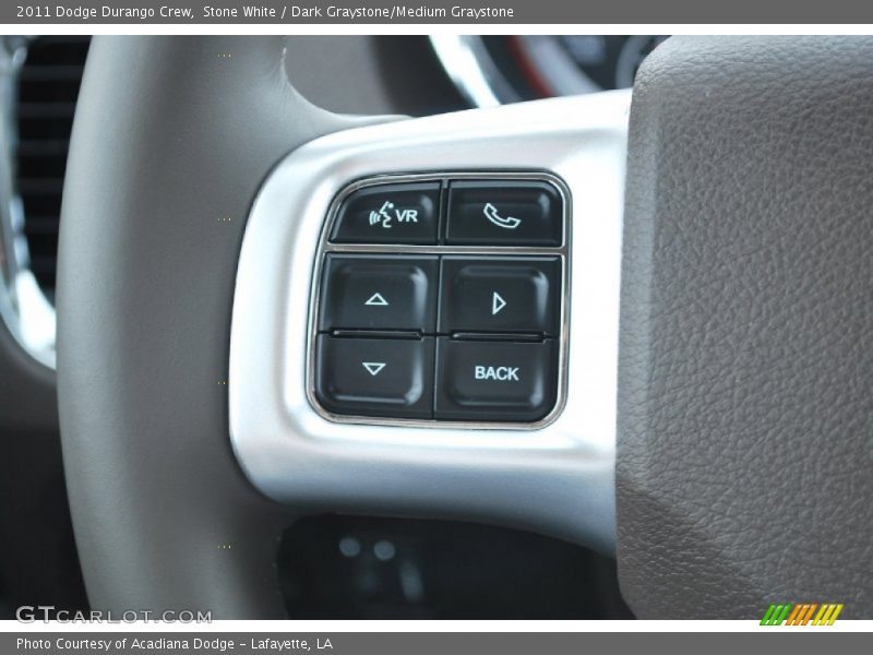 Stone White / Dark Graystone/Medium Graystone 2011 Dodge Durango Crew