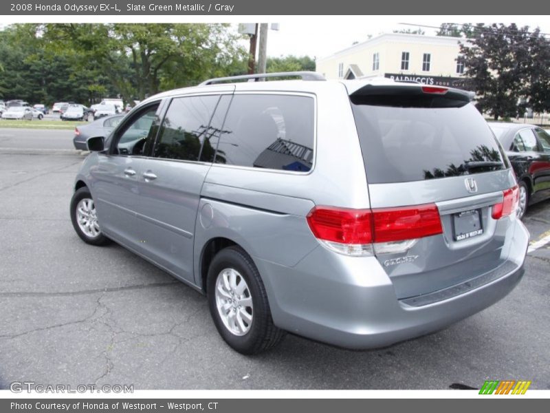 Slate Green Metallic / Gray 2008 Honda Odyssey EX-L