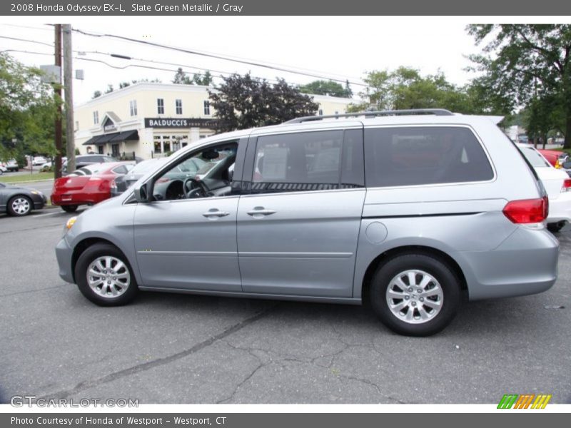 Slate Green Metallic / Gray 2008 Honda Odyssey EX-L
