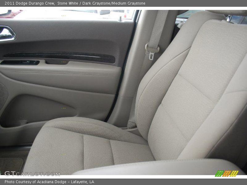 Stone White / Dark Graystone/Medium Graystone 2011 Dodge Durango Crew