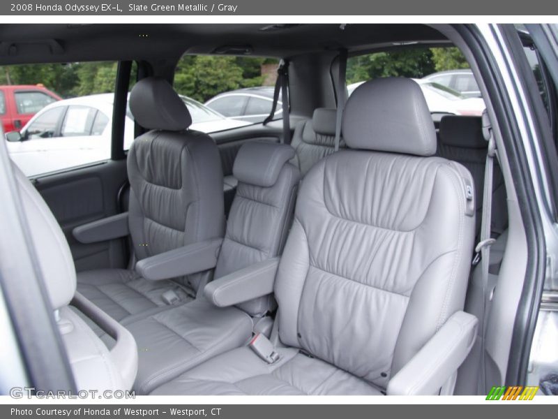 Slate Green Metallic / Gray 2008 Honda Odyssey EX-L