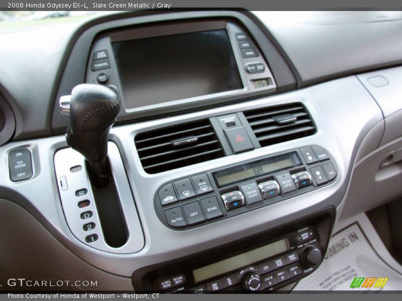 Slate Green Metallic / Gray 2008 Honda Odyssey EX-L