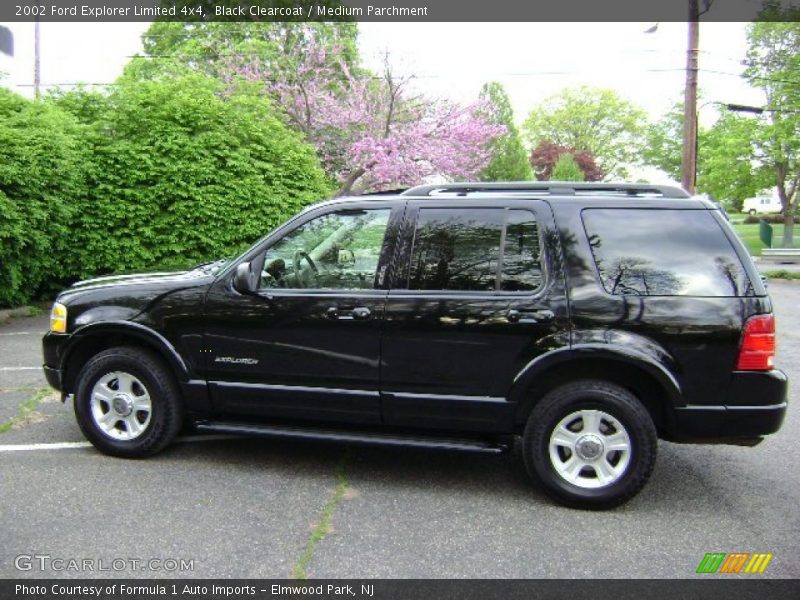 Black Clearcoat / Medium Parchment 2002 Ford Explorer Limited 4x4