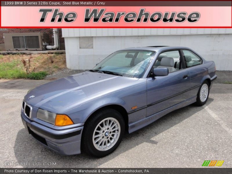Steel Blue Metallic / Grey 1999 BMW 3 Series 328is Coupe