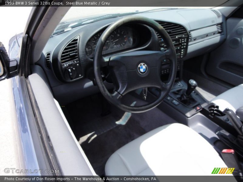 Steel Blue Metallic / Grey 1999 BMW 3 Series 328is Coupe
