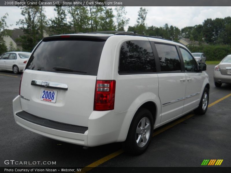 Stone White / Dark Slate/Light Shale 2008 Dodge Grand Caravan SXT