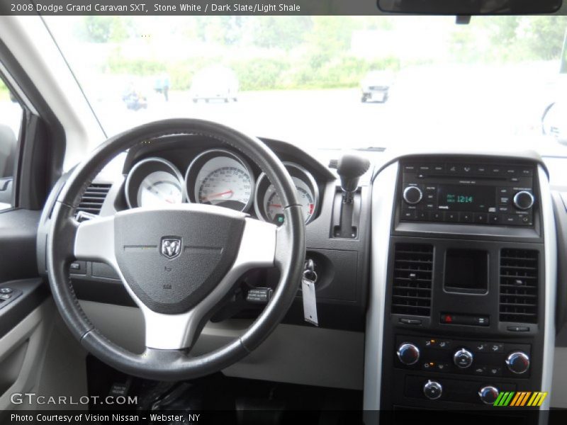 Stone White / Dark Slate/Light Shale 2008 Dodge Grand Caravan SXT