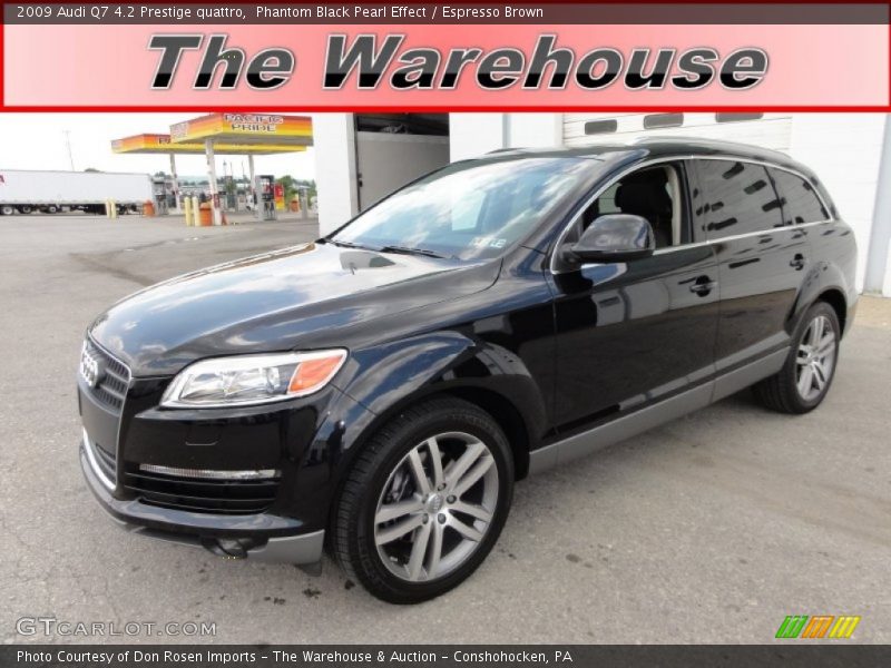 Phantom Black Pearl Effect / Espresso Brown 2009 Audi Q7 4.2 Prestige quattro