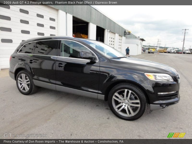 Phantom Black Pearl Effect / Espresso Brown 2009 Audi Q7 4.2 Prestige quattro