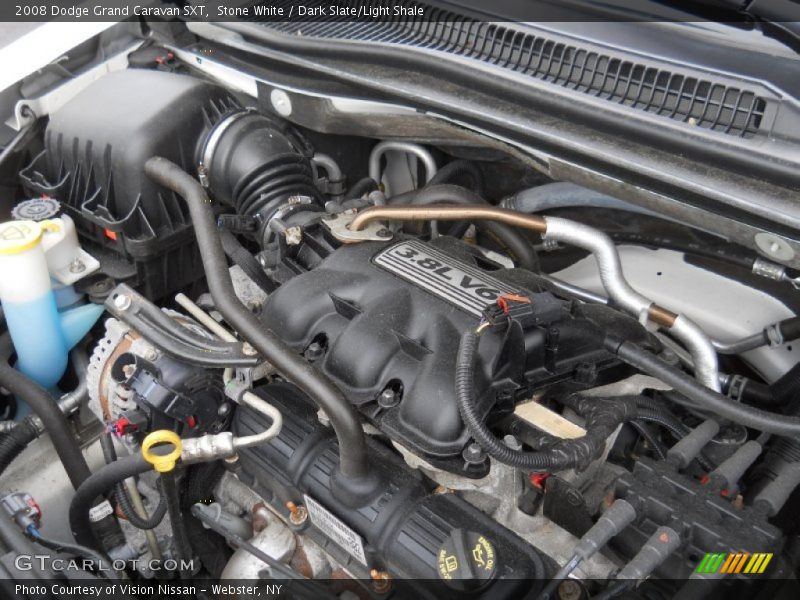 Stone White / Dark Slate/Light Shale 2008 Dodge Grand Caravan SXT