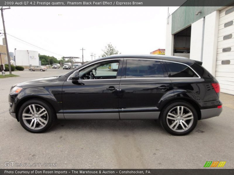 Phantom Black Pearl Effect / Espresso Brown 2009 Audi Q7 4.2 Prestige quattro