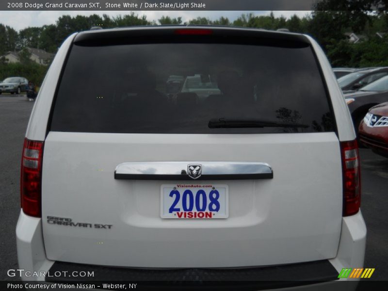 Stone White / Dark Slate/Light Shale 2008 Dodge Grand Caravan SXT