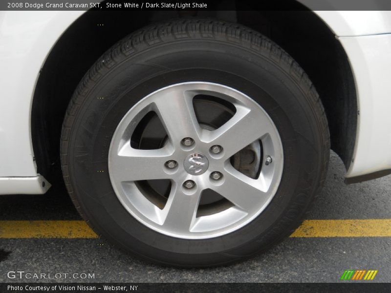 Stone White / Dark Slate/Light Shale 2008 Dodge Grand Caravan SXT