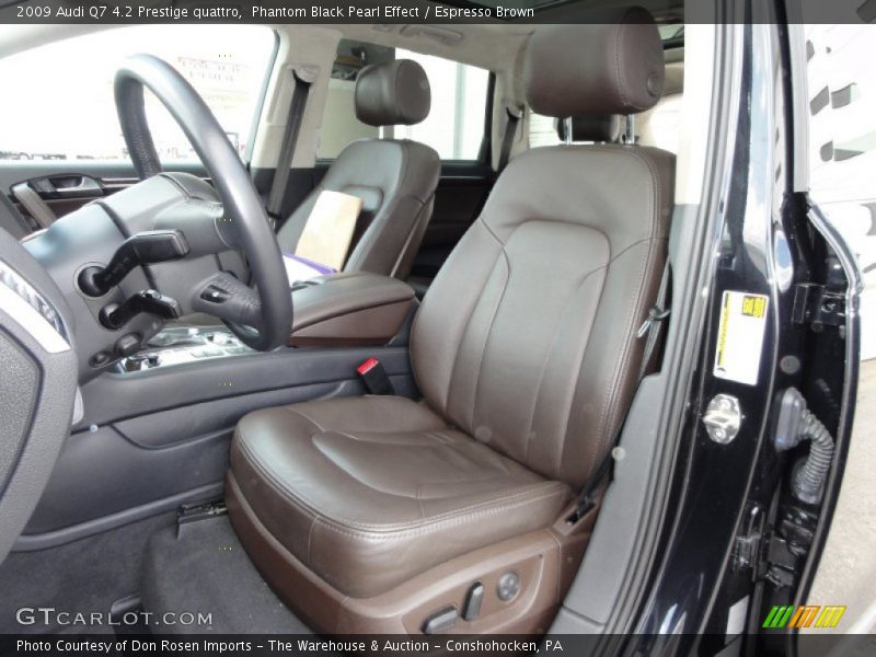  2009 Q7 4.2 Prestige quattro Espresso Brown Interior