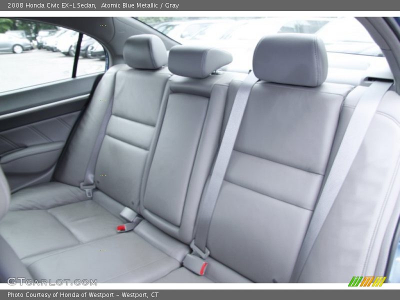 Atomic Blue Metallic / Gray 2008 Honda Civic EX-L Sedan