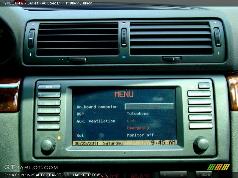 Jet Black / Black 2001 BMW 7 Series 740iL Sedan