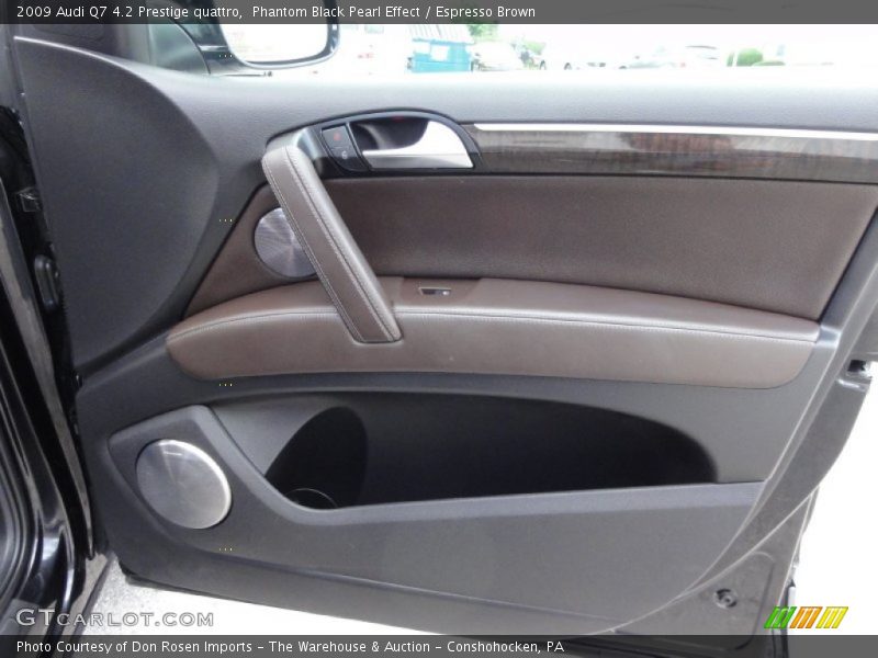 Phantom Black Pearl Effect / Espresso Brown 2009 Audi Q7 4.2 Prestige quattro