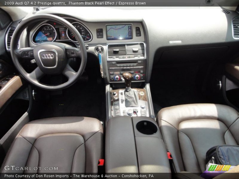 Phantom Black Pearl Effect / Espresso Brown 2009 Audi Q7 4.2 Prestige quattro