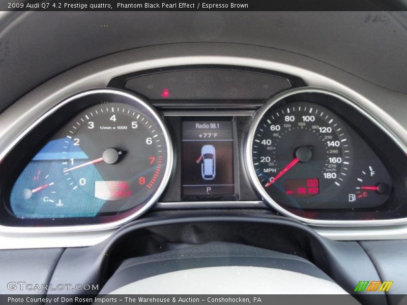 Phantom Black Pearl Effect / Espresso Brown 2009 Audi Q7 4.2 Prestige quattro