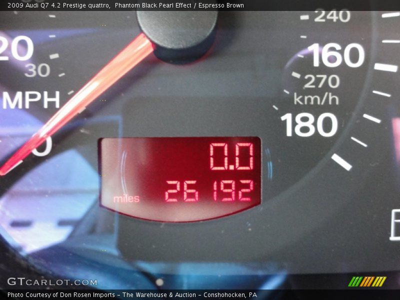 Phantom Black Pearl Effect / Espresso Brown 2009 Audi Q7 4.2 Prestige quattro