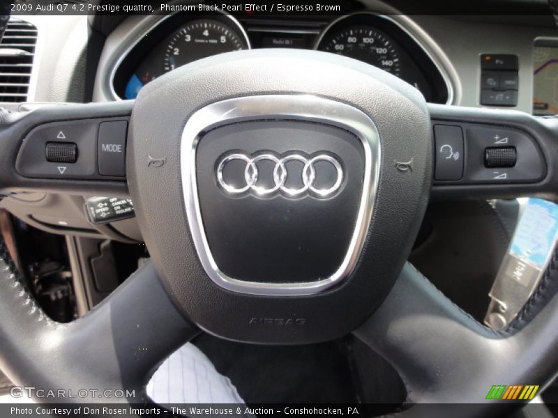 Phantom Black Pearl Effect / Espresso Brown 2009 Audi Q7 4.2 Prestige quattro