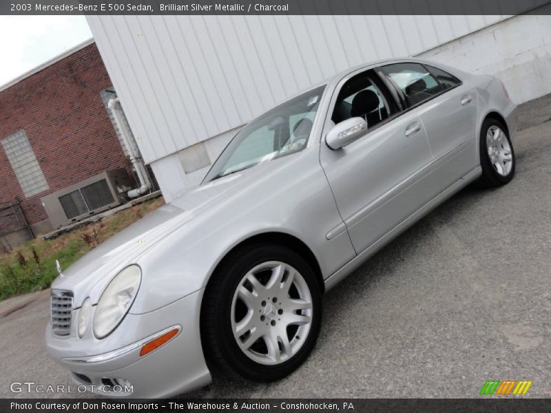 Brilliant Silver Metallic / Charcoal 2003 Mercedes-Benz E 500 Sedan