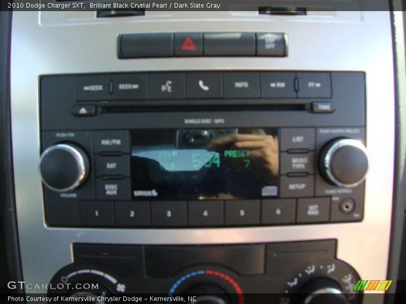 Brilliant Black Crystal Pearl / Dark Slate Gray 2010 Dodge Charger SXT