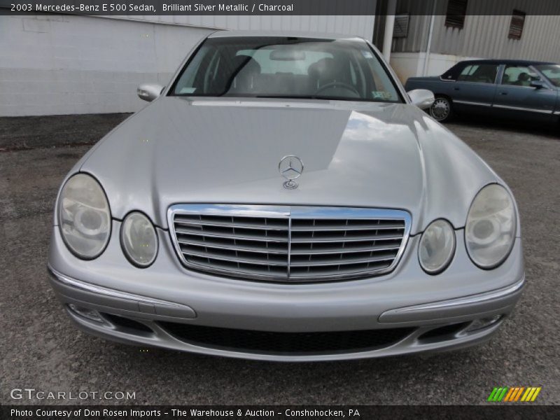 Brilliant Silver Metallic / Charcoal 2003 Mercedes-Benz E 500 Sedan
