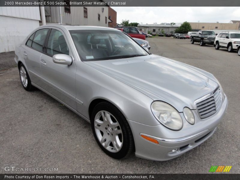 Brilliant Silver Metallic / Charcoal 2003 Mercedes-Benz E 500 Sedan