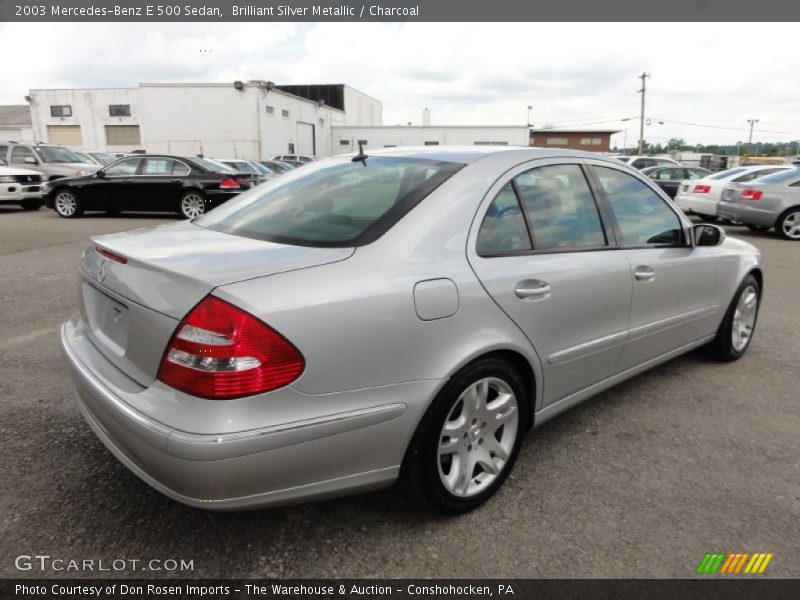 Brilliant Silver Metallic / Charcoal 2003 Mercedes-Benz E 500 Sedan