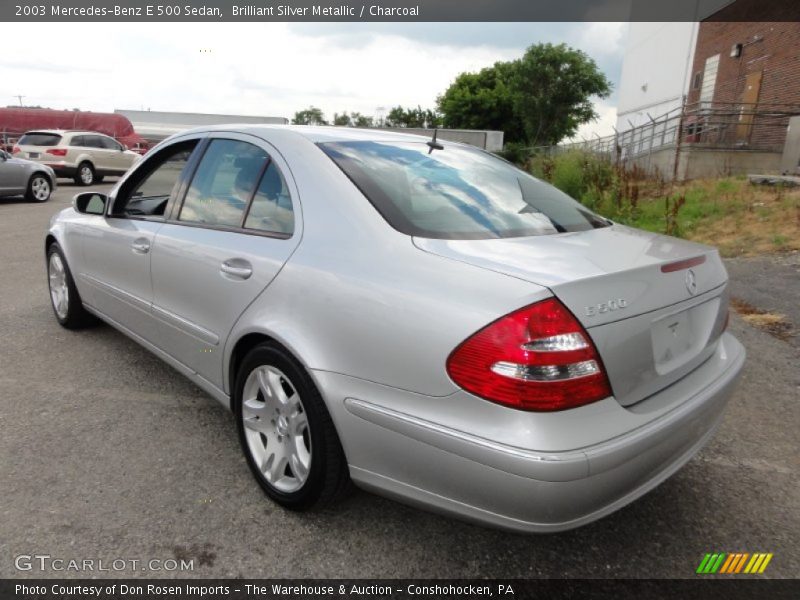 Brilliant Silver Metallic / Charcoal 2003 Mercedes-Benz E 500 Sedan