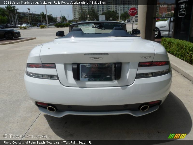 Rolls Royce Arctica White / Baltic Blue 2012 Aston Martin Virage Volante