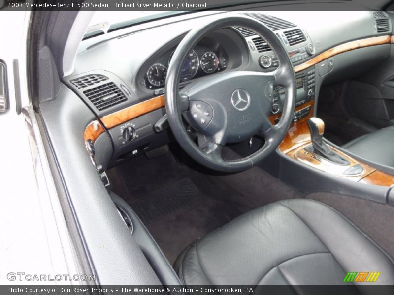 Brilliant Silver Metallic / Charcoal 2003 Mercedes-Benz E 500 Sedan