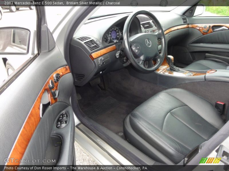 Brilliant Silver Metallic / Charcoal 2003 Mercedes-Benz E 500 Sedan