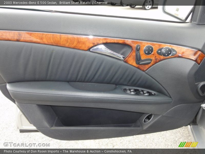 Brilliant Silver Metallic / Charcoal 2003 Mercedes-Benz E 500 Sedan